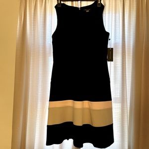 Tommy Hilfiger dress black, tan, pink